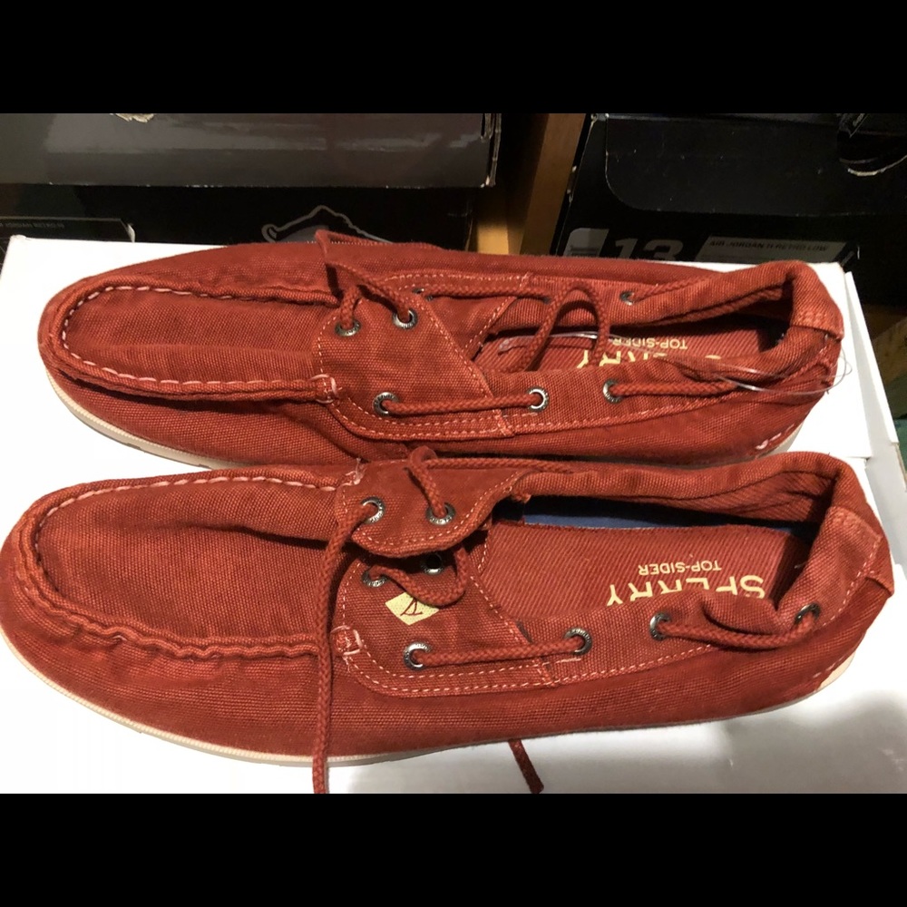 Sperry shoes orange size 13